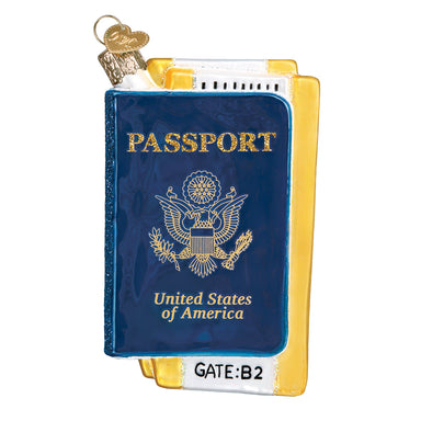 Old World Christmas Passport Ornament    