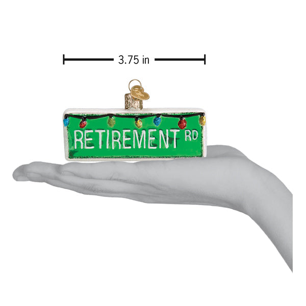 Old World Christmas Happy Retirement Ornament    