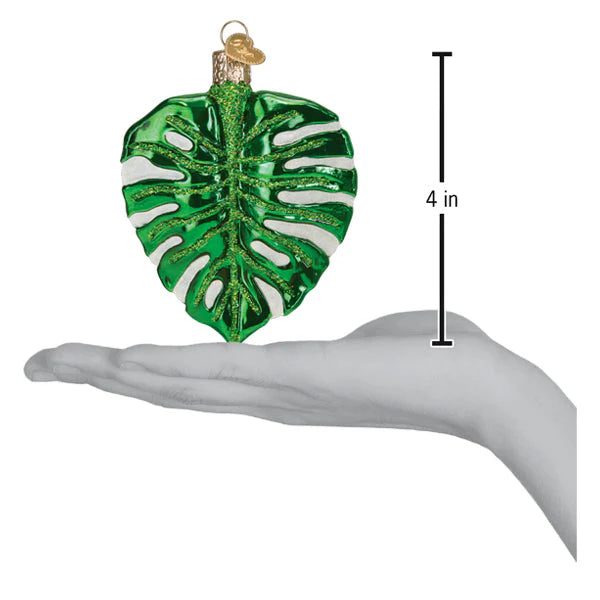 Old World Christmas Monstera Leaf Ornament