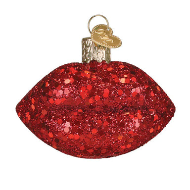 Old World Christmas Jeweled Lips Ornament
