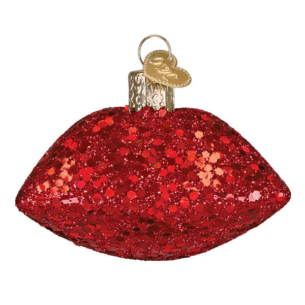Old World Christmas Jeweled Lips Ornament