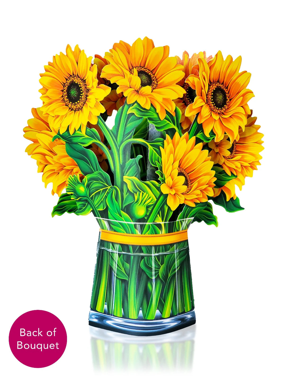 Sunflowers Pop Up Flower Bouquet Greeting Card    