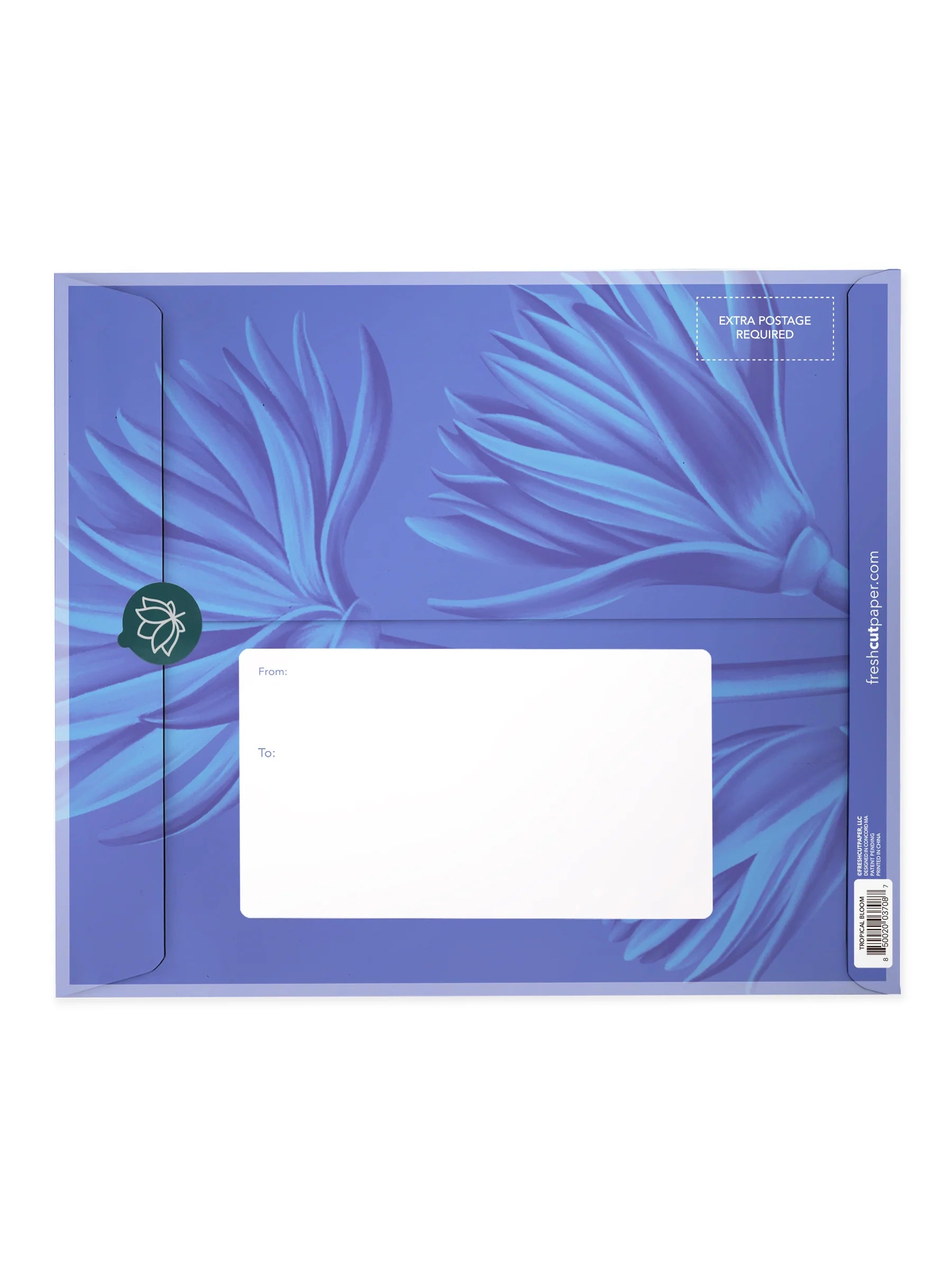 Tropical Blooms Pop Up Flower Bouquet Greeting Card    