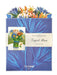 Tropical Blooms Pop Up Flower Bouquet Greeting Card    