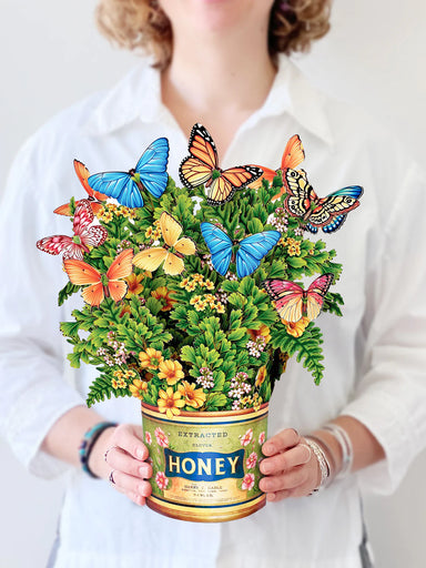 Butterflies & Buttercups Pop Up Flower Bouquet Greeting Card    