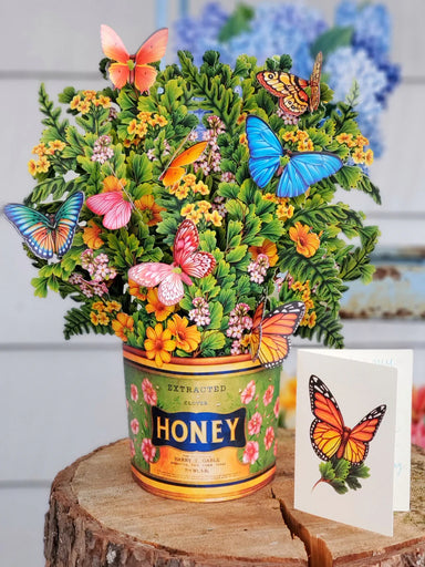 Butterflies & Buttercups Pop Up Flower Bouquet Greeting Card    