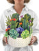 Cactus Garden Pop Up Flower Bouquet Greeting Card    