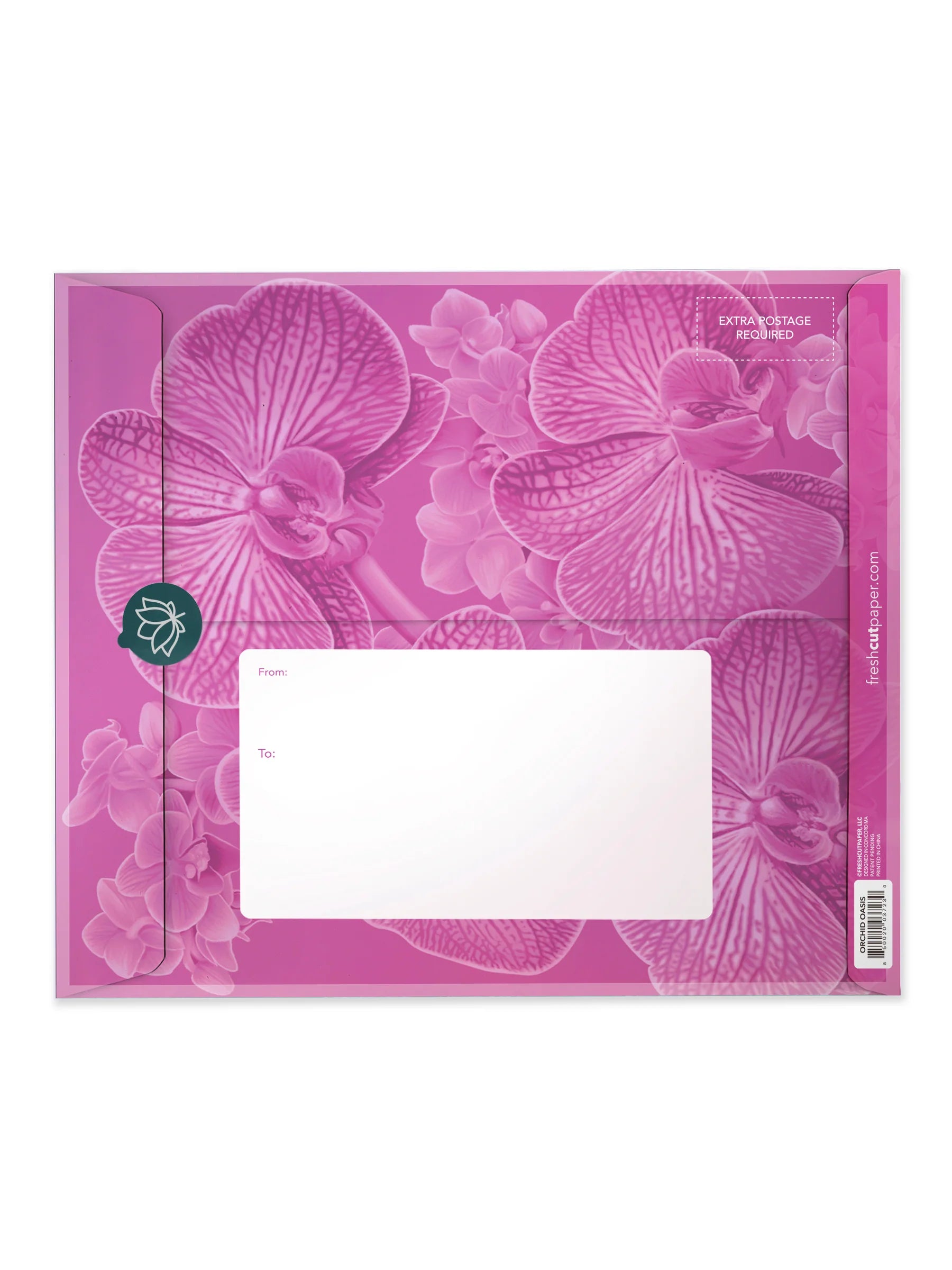 Orchid Oasis Pop Up Flower Bouquet Greeting Card    