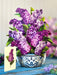 Garden Lilacs Pop Up Flower Bouquet Greeting Card    