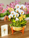 Serenity Orchid Pop Up Flower Bouquet Greeting Card    