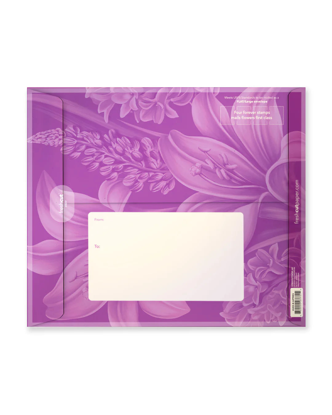 Lilies & Lupines Pop Up Flower Bouquet Greeting Card    