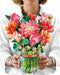 Dear Dahlia Pop Up Flower Bouquet Greeting Card    