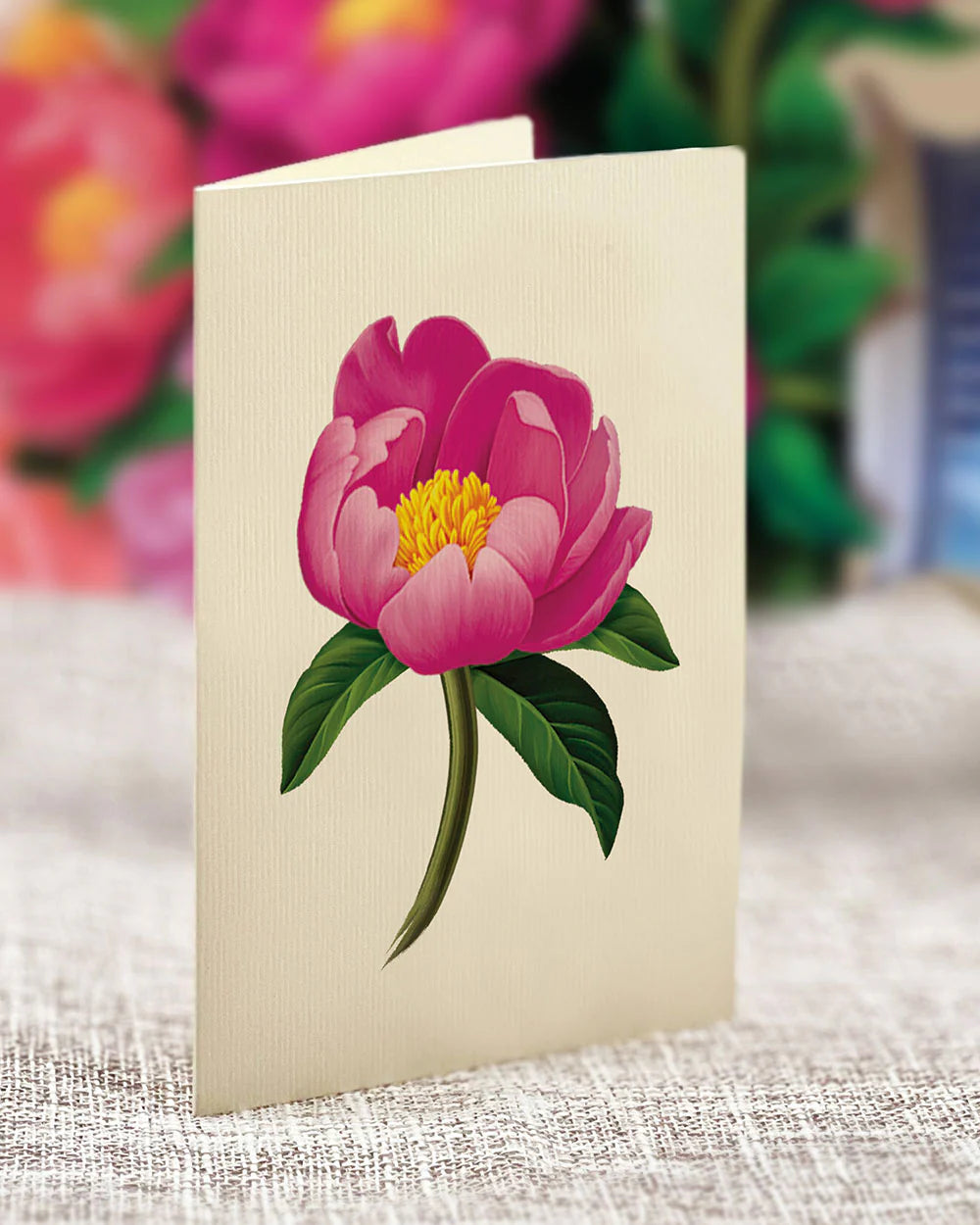 Peony Paradise Pop Up Flower Bouquet Greeting Card    