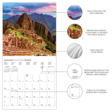 Wonders of the World 2027 Wall Calendar