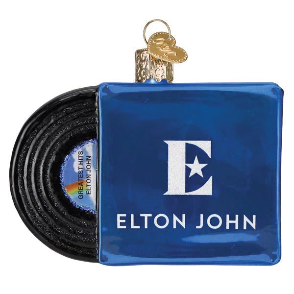 Old World Christmas Elton John Greatest Hits Album Ornament