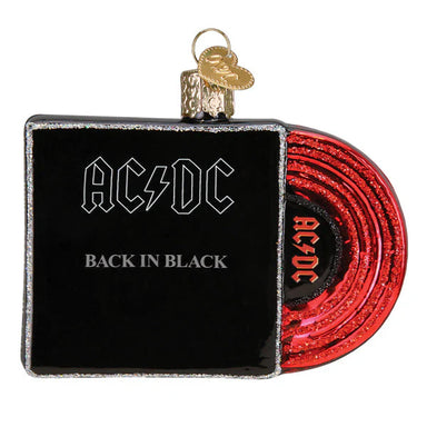 Old World Christmas AC/DC Back In Black Album Cover Ornament