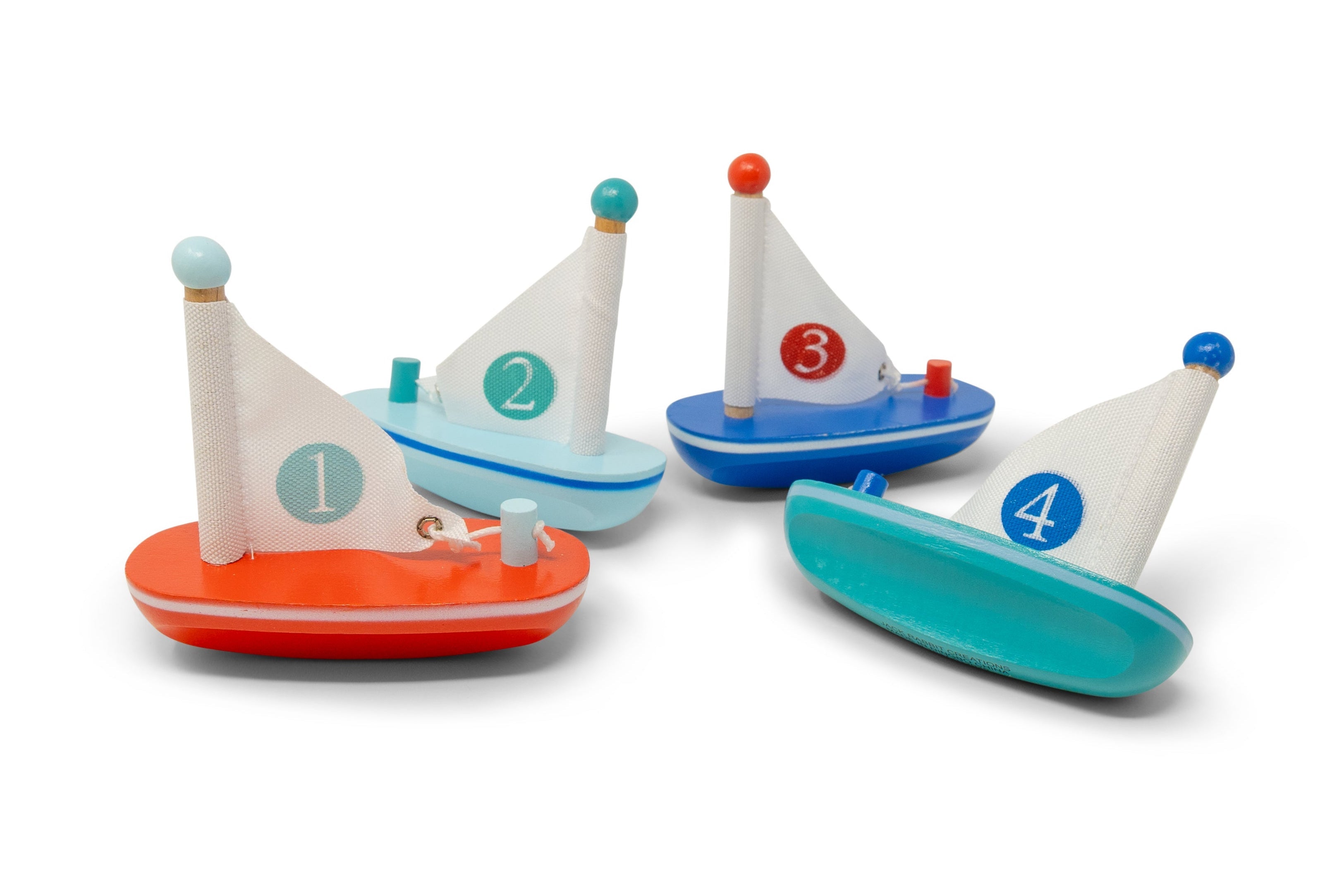 Jack Rabbit Wooden Sailboat (Single) - Random Color