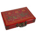 Traditional Chinese Mahjong Set Travel Size Red