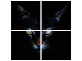 4-piece-canvas-print-cat
