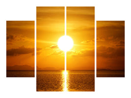 4-piece-canvas-print-sunset-lake