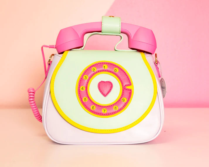 Ring Ring Phone Convertible Handbag - Cotton Candy Mint Green    