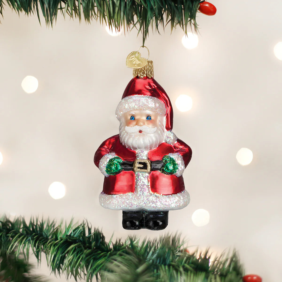 Old World Christmas Short Stuff Santa Ornament