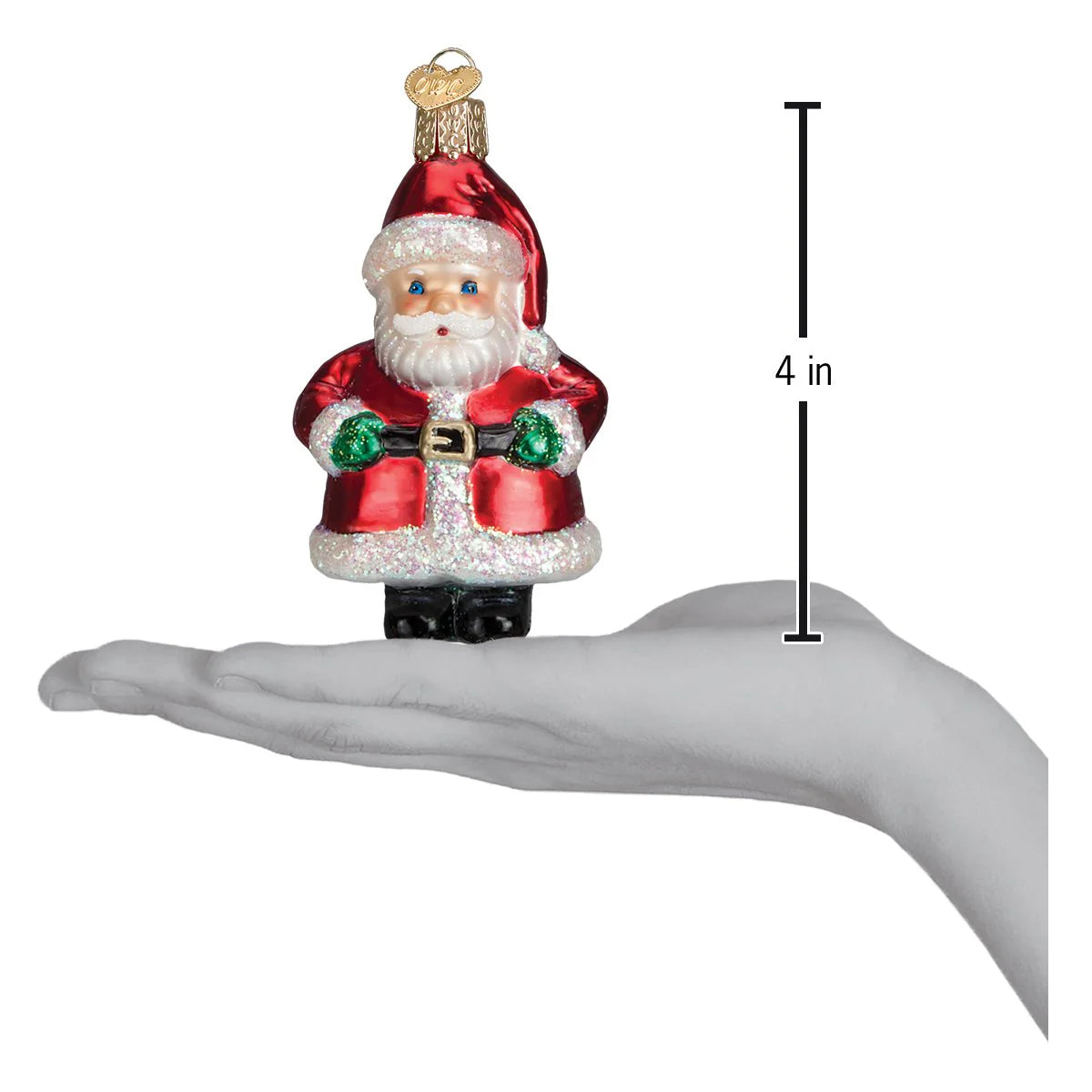 Old World Christmas Short Stuff Santa Ornament