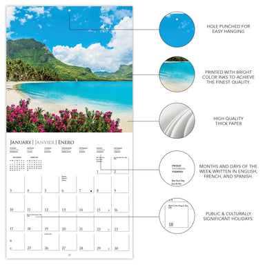 Island Paradise 2027 Wall Calendar
