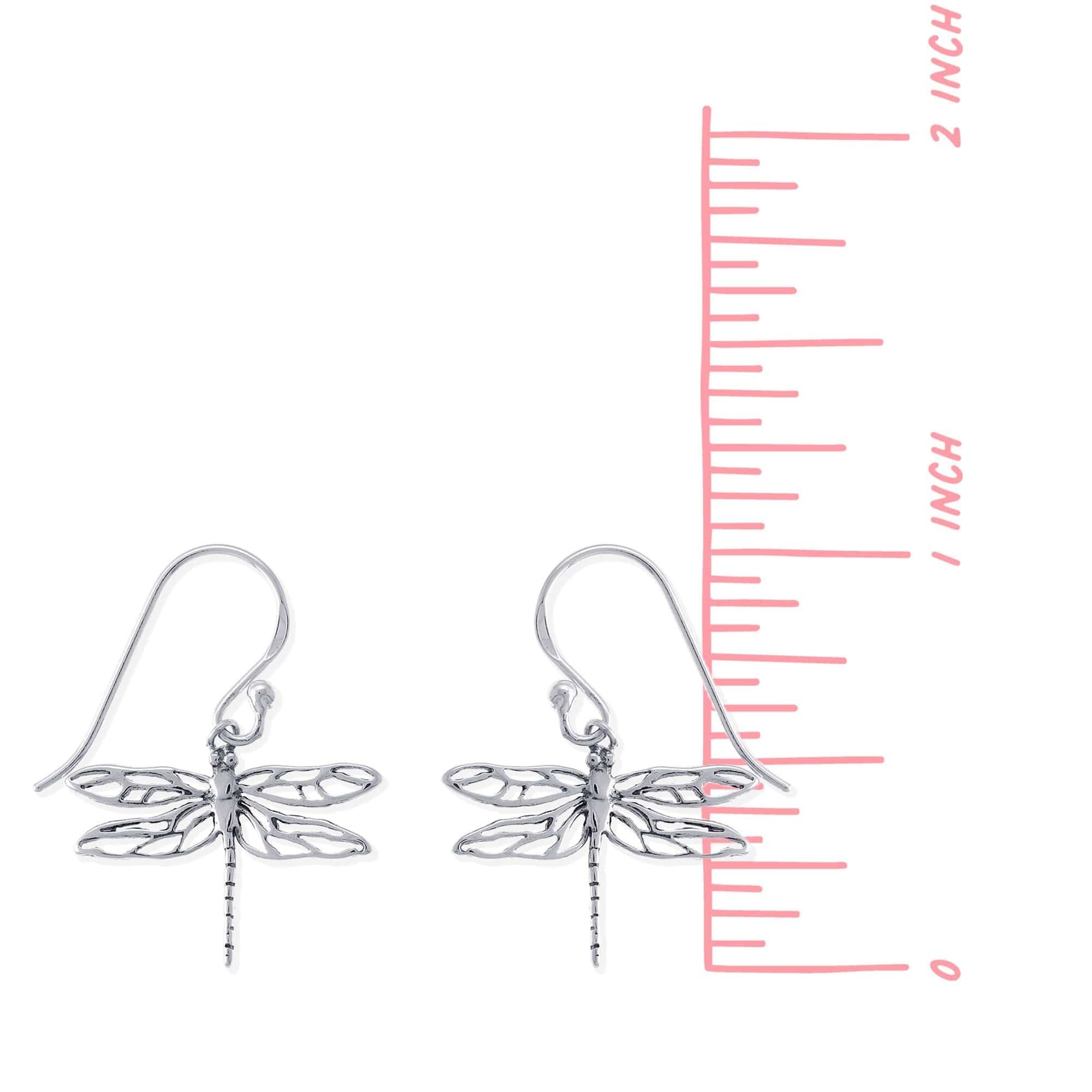 Boma Sterling Silver Dragonfly Earrings