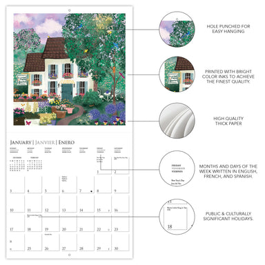 Joyful Landscapes 2027 Mini Wall Calendar