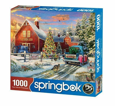 Red Barn Tree Farm 1000 Piece Puzzle