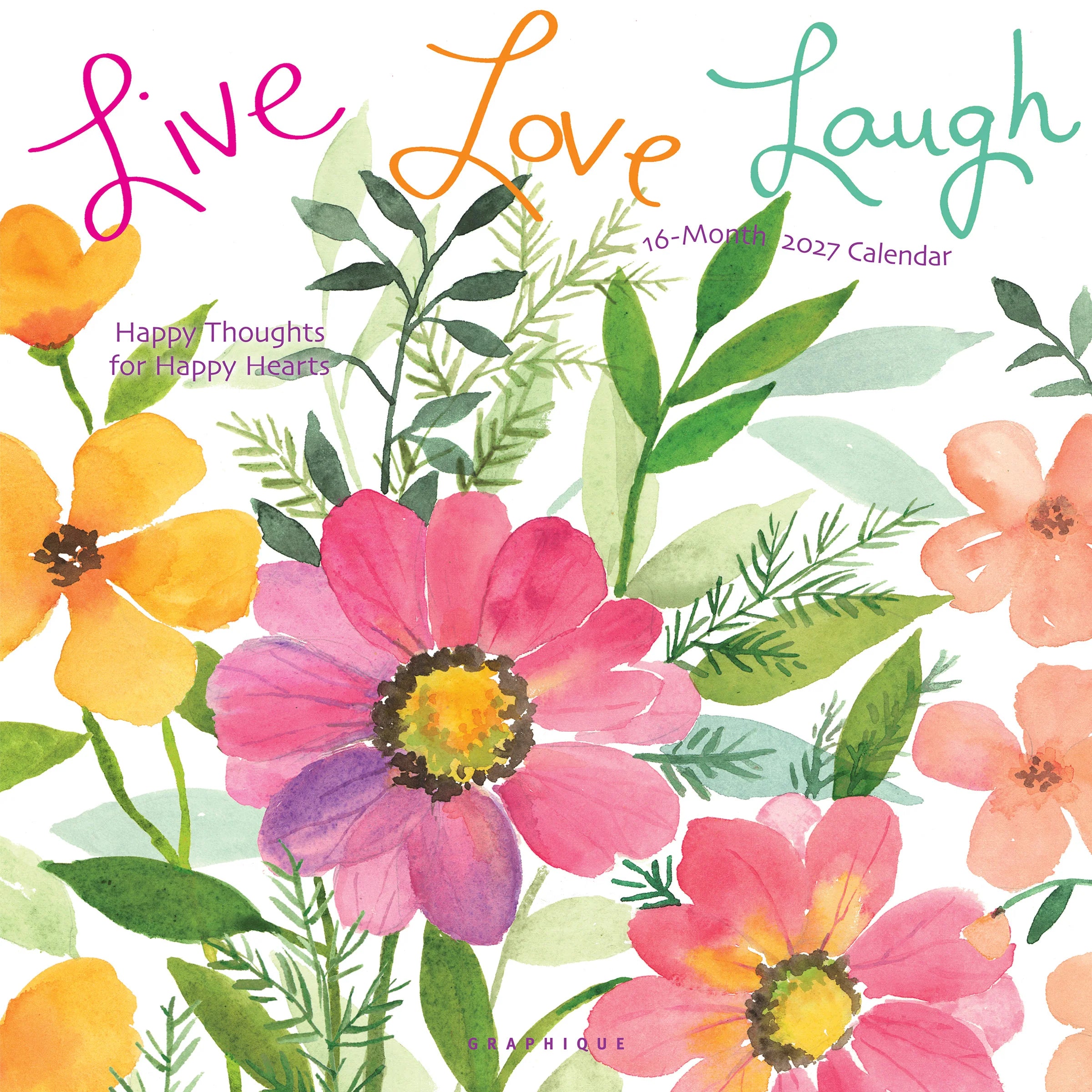 GRPH Live, Love, Laugh 2027 Wall Calendar