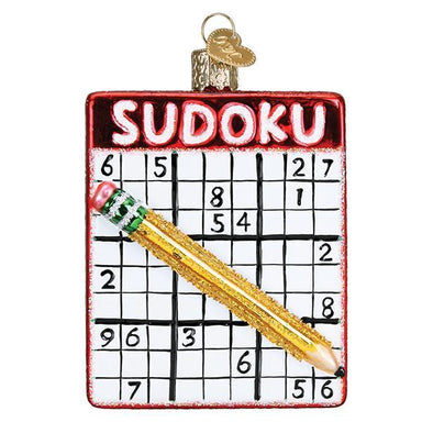 Old World Christmas Sudoku Ornament    