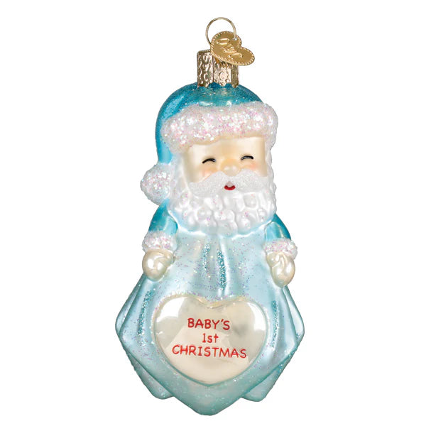 Old World Christmas Baby Boy's 1st Santa Lovey Ornament