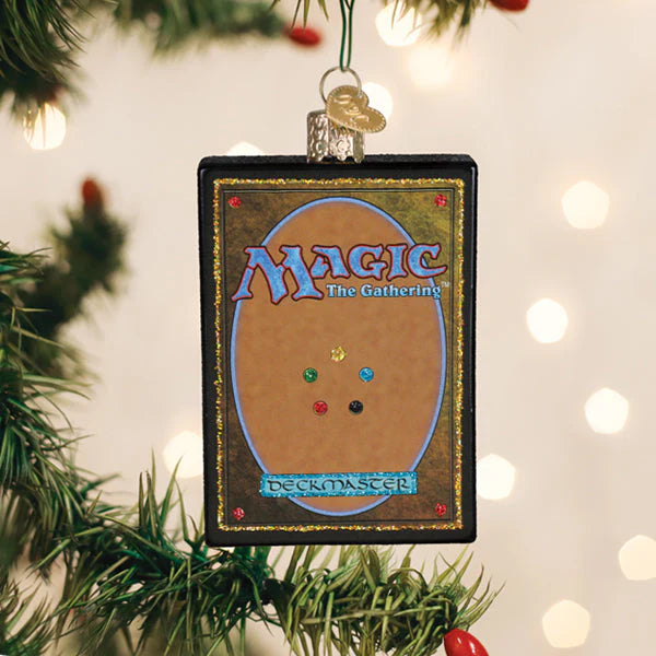 Old World Christmas Magic The Gathering Card Back Ornament