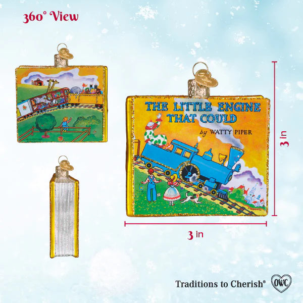 Old World Christmas The Little Engine That Could Book Ornament