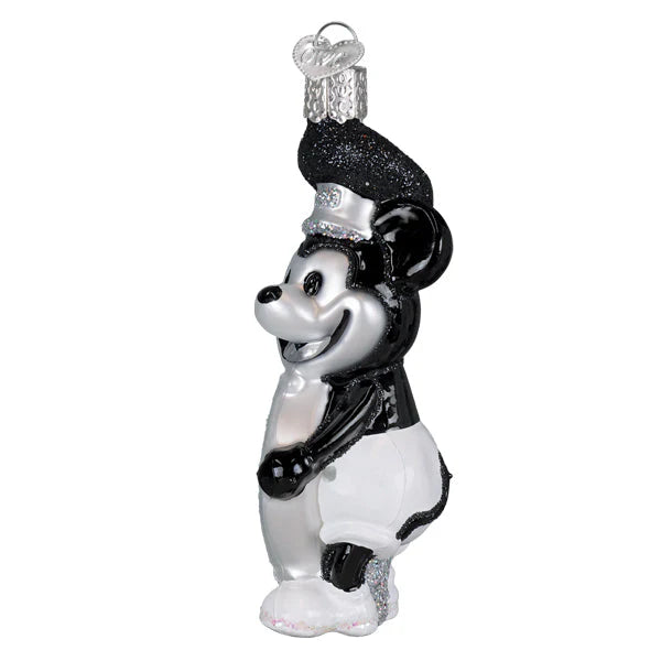 Old World Christmas Disney Steamboat Willie Skipper Ornament