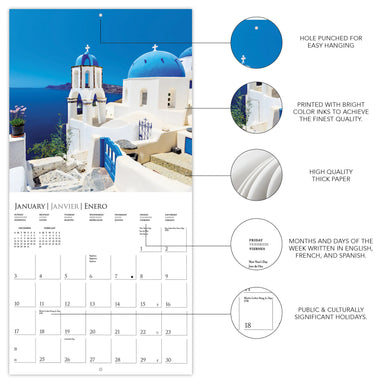Greek Isles 2027 Wall Calendar
