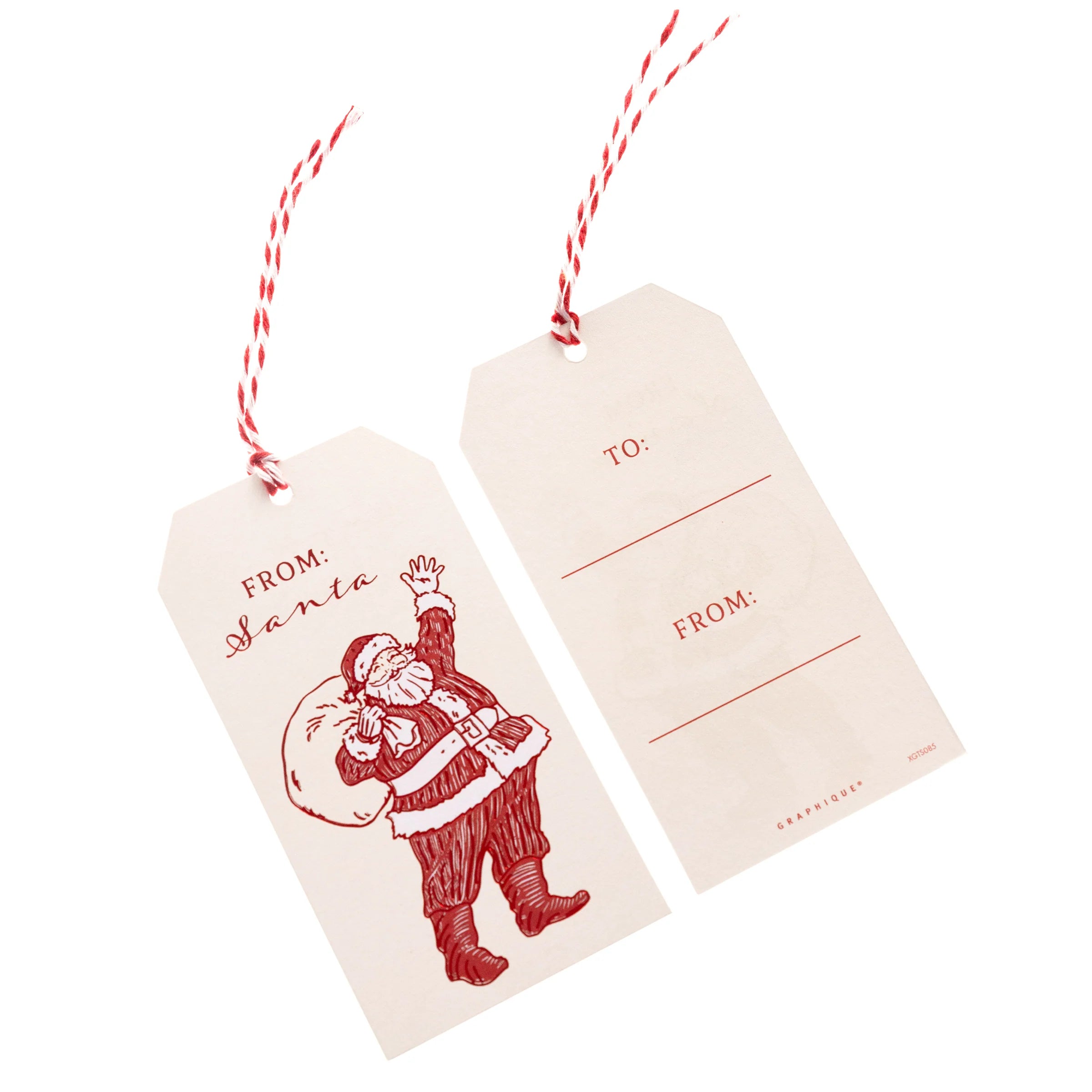 GRPH Santa Holiday Gift Tags