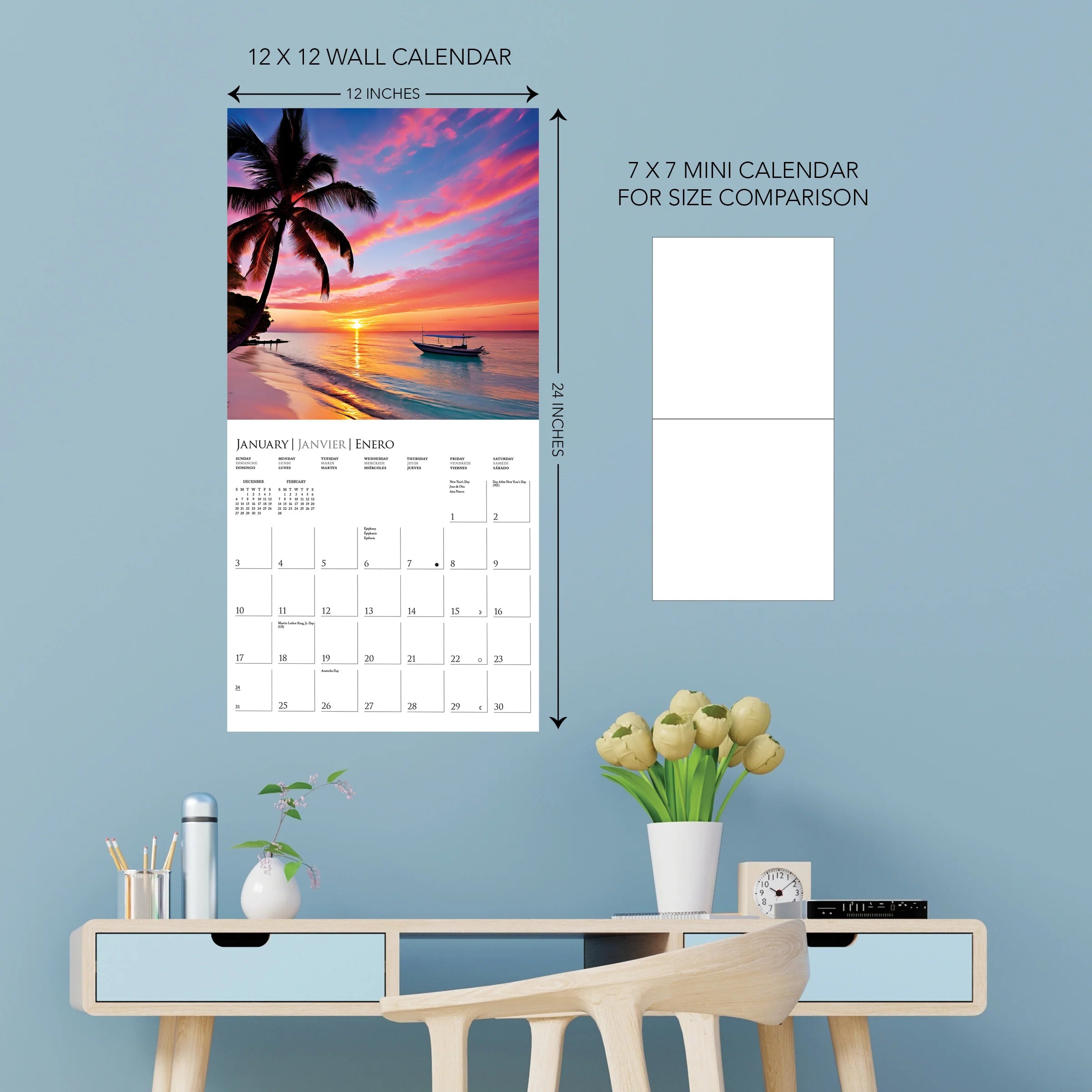 GRPH Sunsets 2027 Wall Calendar