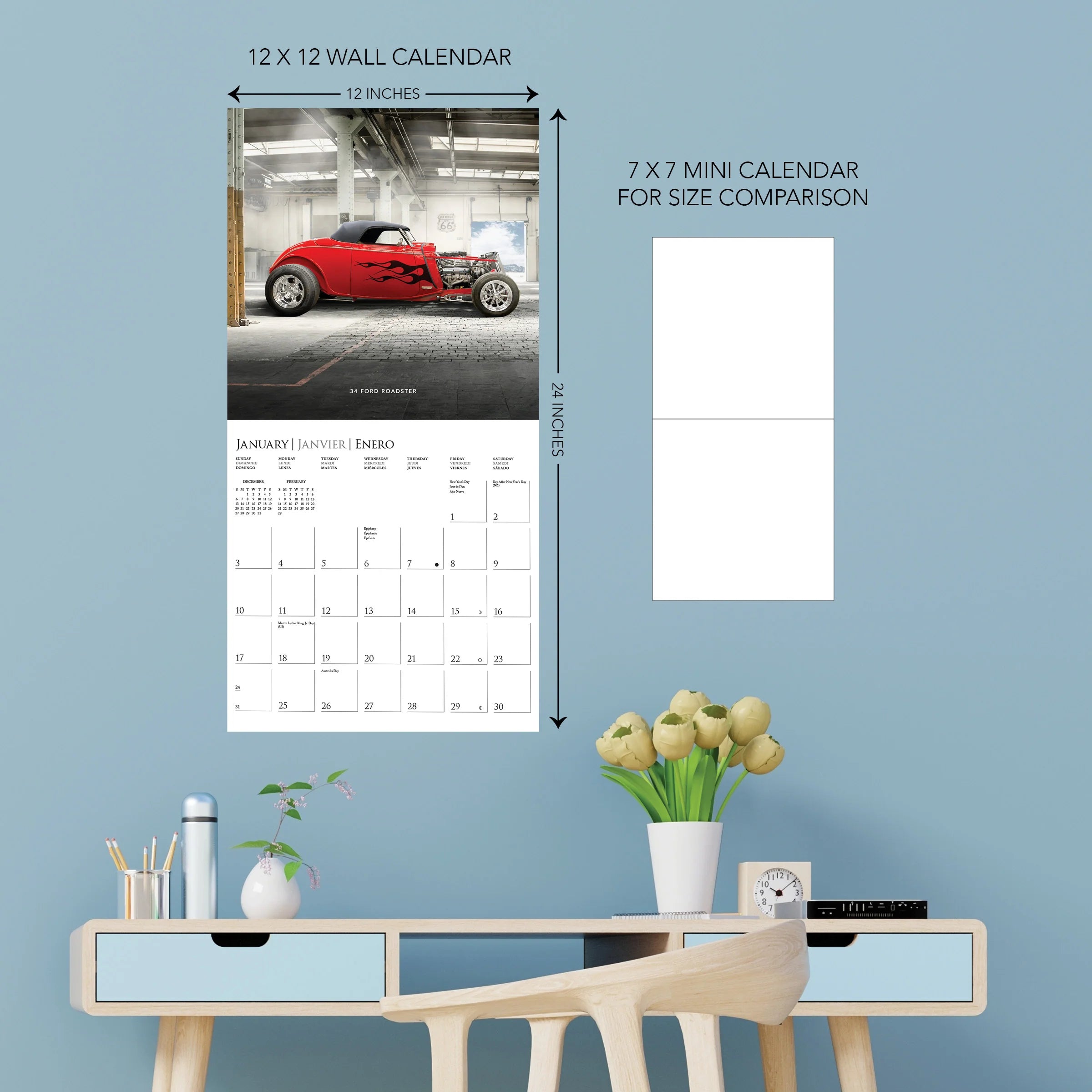 GRPH Car Legends 2027 Wall Calendar