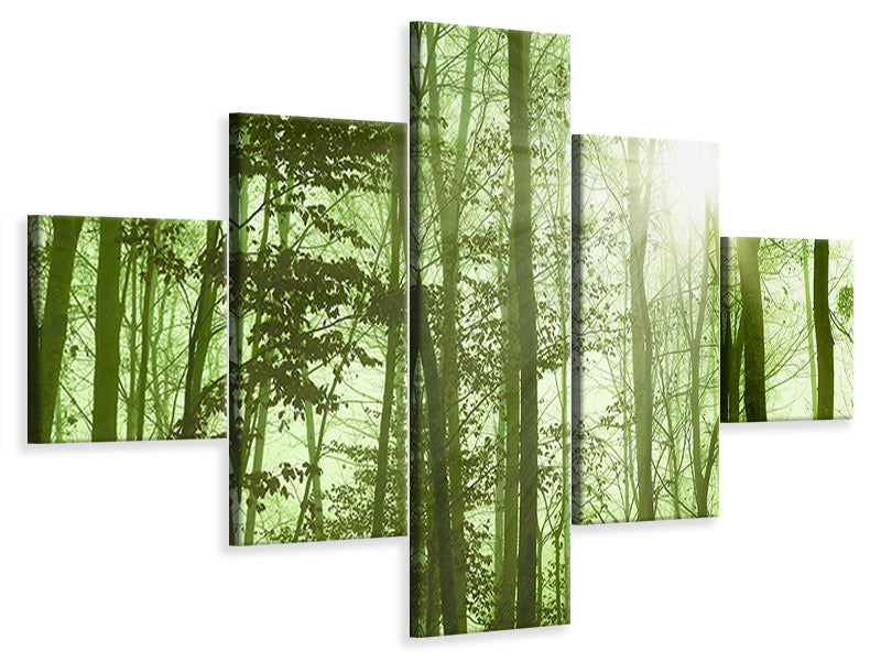 5-piece-canvas-print-nibelungen-forest