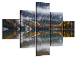 5-piece-canvas-print-perfect-reflection