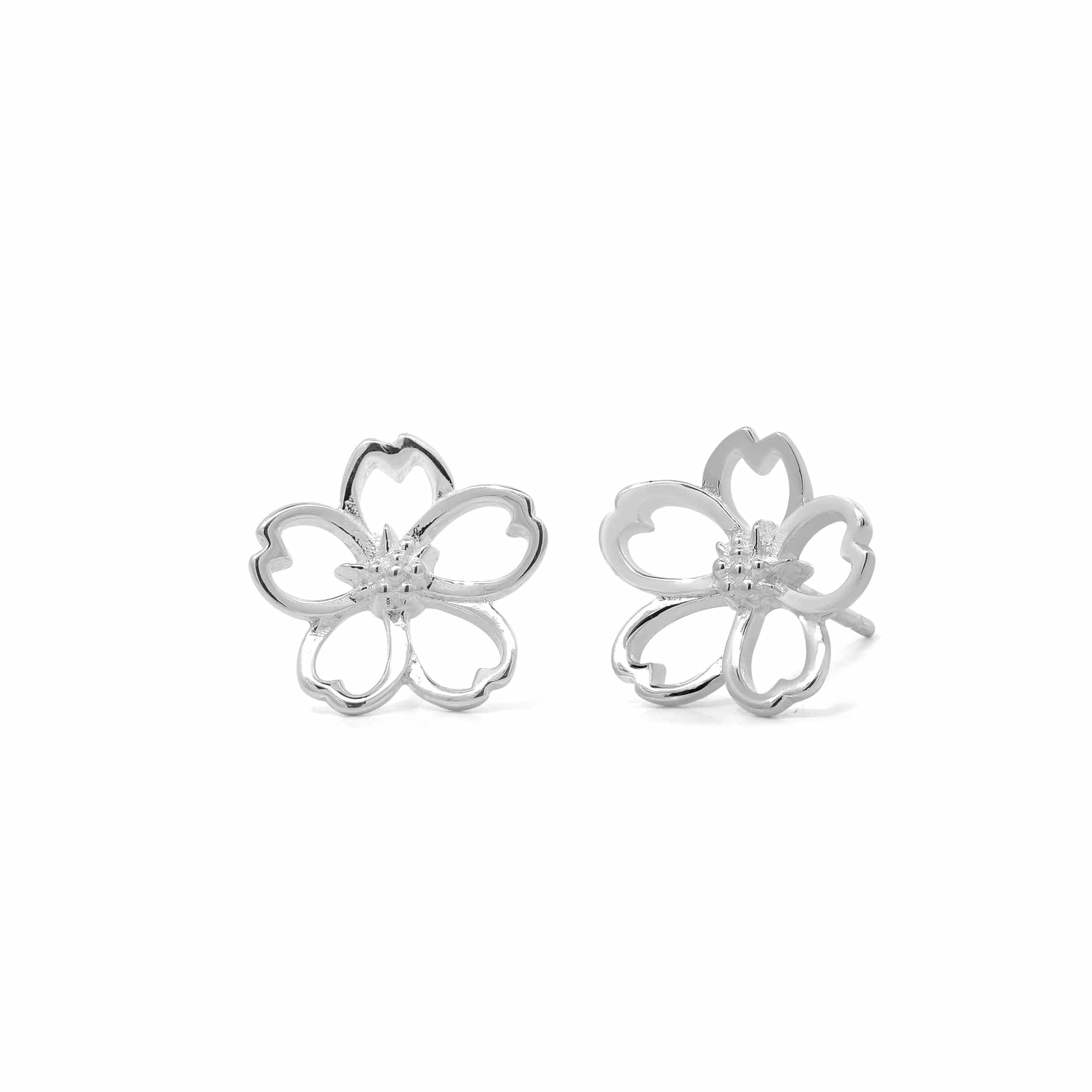 Boma Cherry Blossom Outline Studs