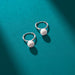 Boma Moonlit Pearl Huggie Earrings