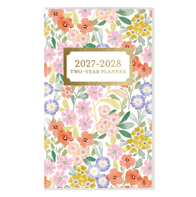 Happy Floral 2027-2028 Two-Year Pocket Planner