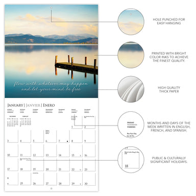 Serenity 2027 Wall Calendar