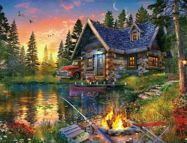 Sun Kissed Cabin 500 piece puzzle