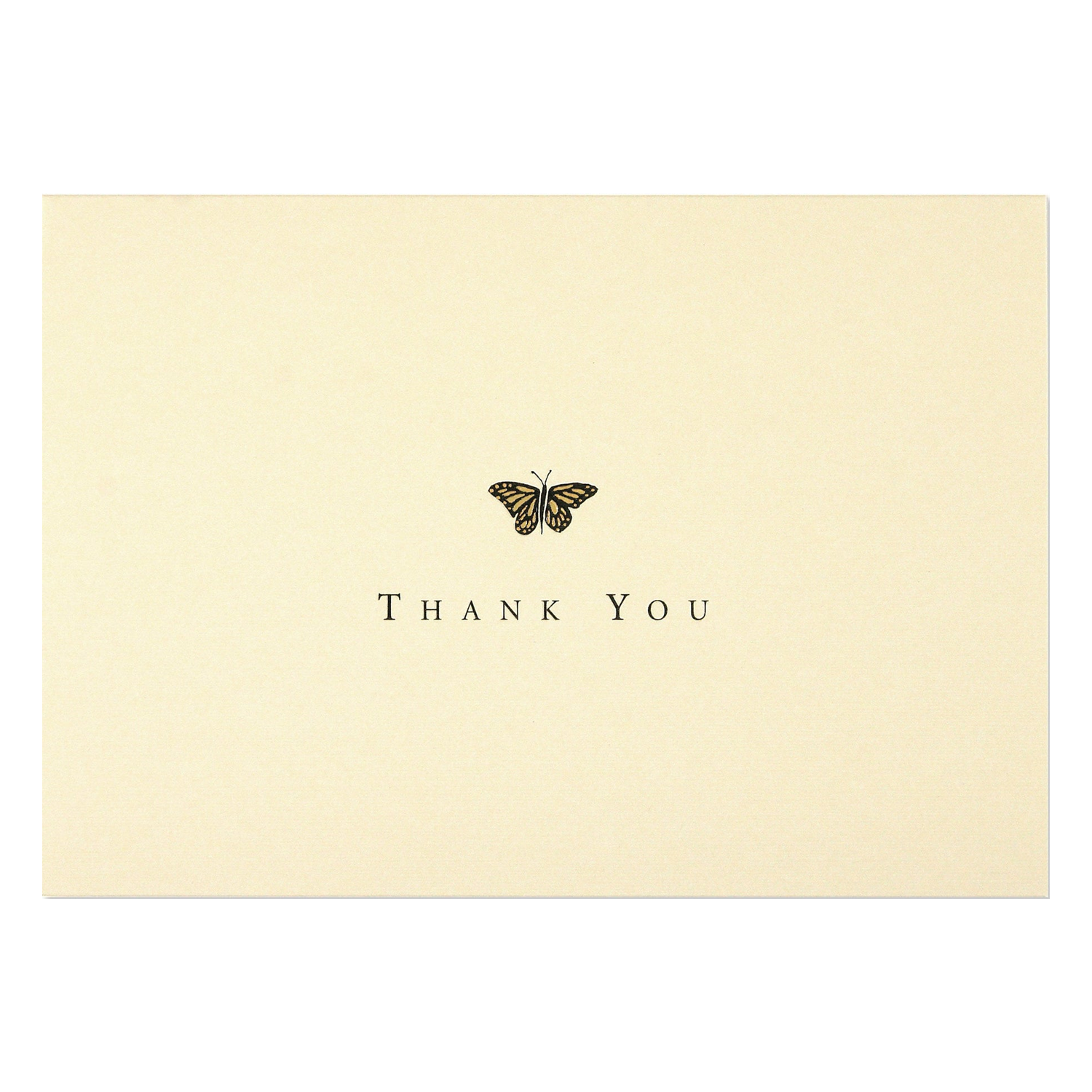 PTR Gold Butterfly Thank You Notes