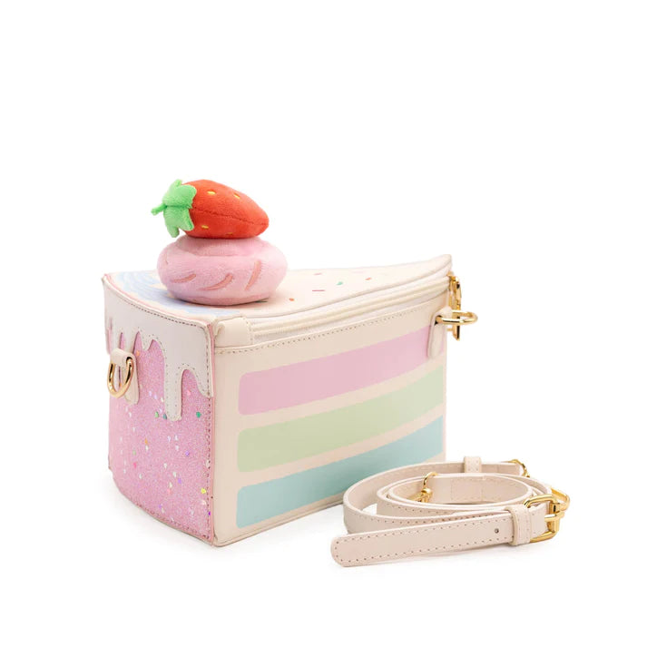 Strawberry Confetti Piece of Cake Slice Handbag    